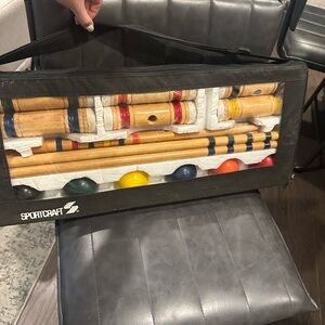 Sportscraft Croquet Set with Black Carrying Case